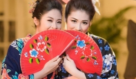 Ngọc Hân, Tú Anh lạ mắt trong trang phục kimono