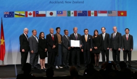 Hiệp định TPP chính thức được ký kết tại New Zealand