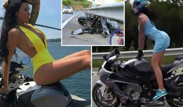Không làm chủ được tay lái, 'người đẹp lái mô tô hấp dẫn nước Nga' tử vong