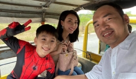 Thu Trang - Tiến Luật khoe ảnh con trai mới 6 tuổi đẹp chuẩn 'soái ca' tương lai