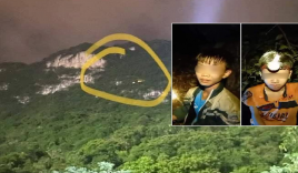 Giải cứu 2 học sinh bị mắc kẹt trên đỉnh núi Nản: Tiếng kêu thất thanh lúc trời tối