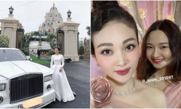 'Cô dâu 200 cây vàng' ở Nam Định sung sướng không ai bằng khi được tổ chức tiệc sinh nhật xa hoa tại lâu đài của gia đình