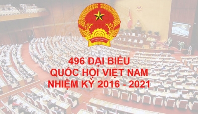 Công bố danh sách 496 đại biểu Quốc hội khóa XIV