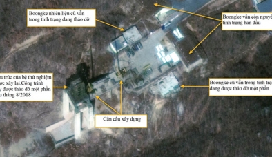 Loạt ảnh vệ tinh cho thấy Triều Tiên xây lại bãi phóng tên lửa tầm xa