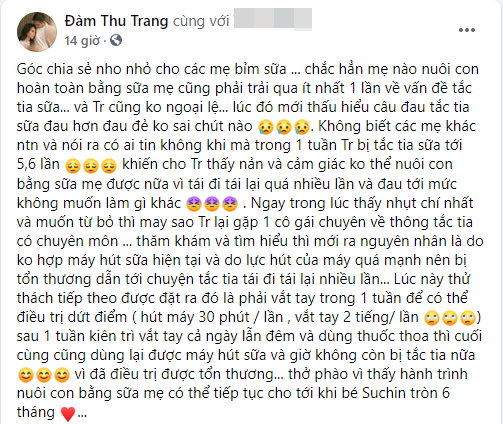 Đàm Thu Trang chán nản, tiết lộ nỗi đau đớn khi chăm con đầu lòng với Cường Đô la 2