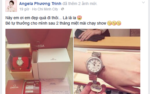 Angela Phương Trinh miệt mài chạy show kiếm tiền mua đồng hồ hàng hiệu