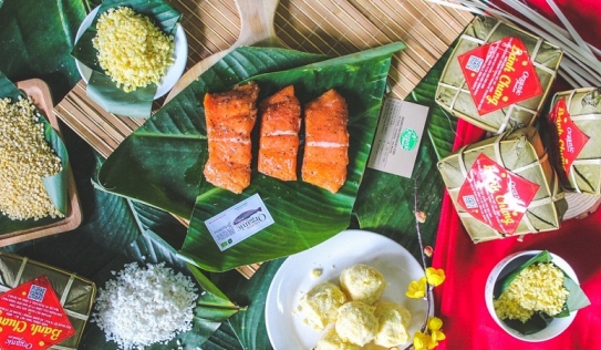 Bánh chưng cá hồi và thịt bò Úc Organic - Nét mới lạ cho thị trường thực phẩm Tết