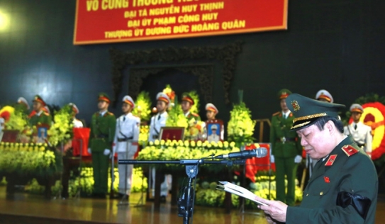 Bộ Công an tổ chức Lễ tang 3 liệt sĩ công an hy sinh tại xã Đồng Tâm