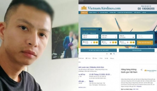 Web giả mạo Vietjetvn, Vietnamairslines bị đánh sập bất ngờ hồi sinh, Hiếu pc phát cảnh báo ẩn ý 