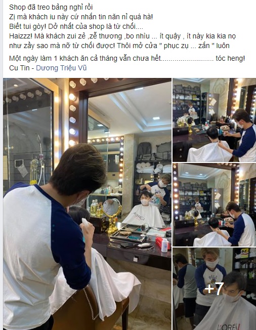 Đàm Vĩnh Hưng tự tay cắt tóc cho Dương Triệu Vũ sau nhiều ngày xa cách  1