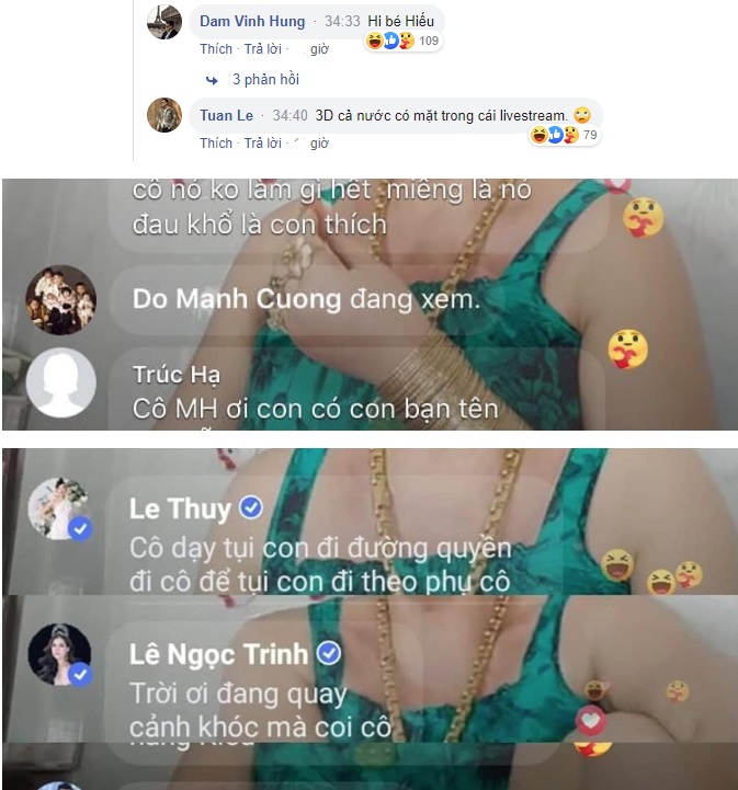 Hàng loạt sao Việt kéo nhau vào xem cô Minh Hiếu livestream khiêu chiến 'khẩu nghiệp'  2