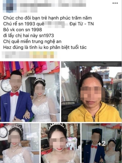 Thêm thông tin bất ngờ vụ chú rể 27 tuổi quay lưng với vợ con, làm đám cưới với cô dâu U50 1