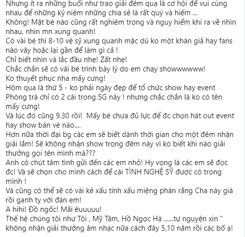 'Chướng tai gai mắt' vì thái độ không coi ai ra gì của một số sao trẻ, Đàm Vĩnh Hưng ra mặt uốn nắn 2 'Chướng tai gai mắt' vì thái độ không coi ai ra gì của một số sao trẻ, Đàm Vĩnh Hưng ra mặt uốn nắn 2