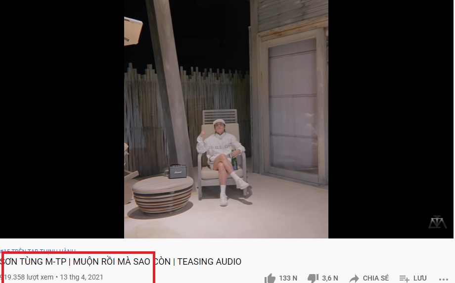 Tỉ mỉ tính toán đường đi nước bước, Sơn Tùng vẫn không tạo ra kỷ lục 1 Tỉ mỉ tính toán đường đi nước bước, Sơn Tùng vẫn không tạo ra kỷ lục 1