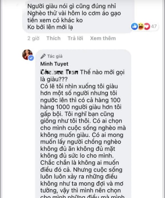 Em gái ca sĩ Cẩm Ly phản ứng 'cao tay' trước bình luận khiếm nhã 2 Em gái ca sĩ Cẩm Ly phản ứng 'cao tay' trước bình luận khiếm nhã 2