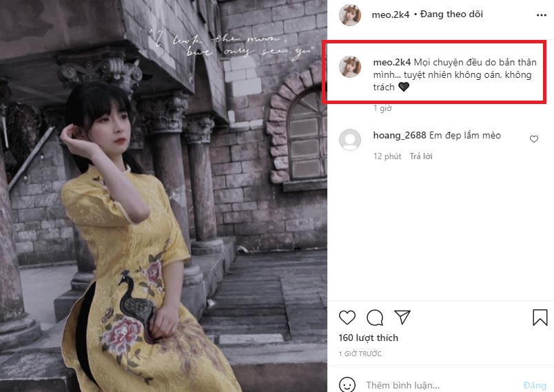 Nữ streamer Liên quân Mèo 2k4 thừa nhận 'mọi chuyện đều do bản thân mình' hậu ồn ào 1 Nữ streamer Liên quân Mèo 2k4 thừa nhận 'mọi chuyện đều do bản thân mình' hậu ồn ào 1