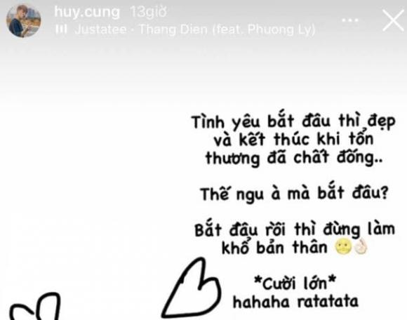 Sau 10 ngày công khai ly hôn, hot Vlogger Huy Cung thể hiện sự bất ổn về mặt tâm lý khi hoài nghi về tình yêu và hạnh phúc. Ảnh IGNV