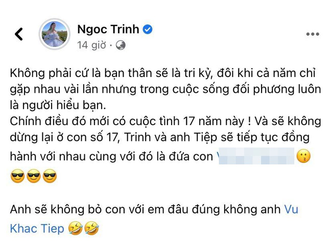 Ngọc Trinh nhắn nhủ đến người tình không bao giờ cưới về trách nhiệm với 'đứa con' bí mật 1 Ngọc Trinh nhắn nhủ đến người tình không bao giờ cưới về trách nhiệm với 'đứa con' bí mật 1