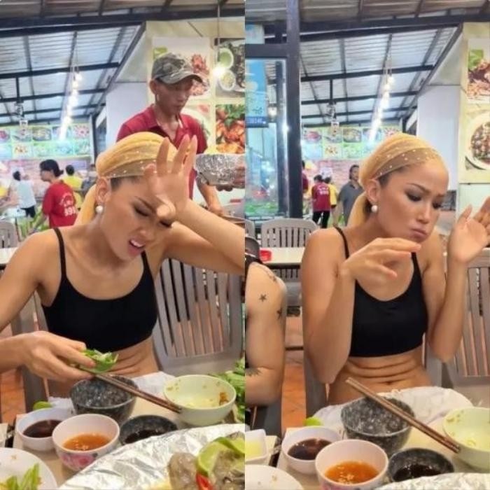 Hình ảnh gây xôn xao của H'Hen Niê trước đó. Ảnh: Internet Hình ảnh gây xôn xao của H'Hen Niê trước đó. Ảnh: Internet