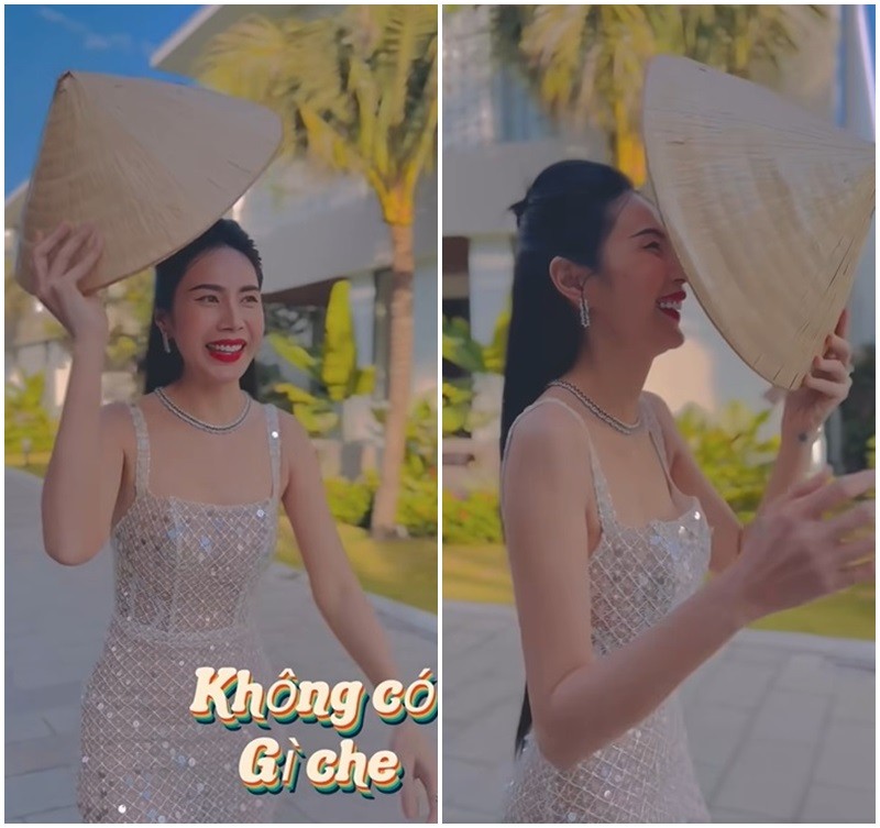 Thủy Tiên đem theo chiếc nón lá từng đồng hành cùng cô trong các chuyến đi từ thiện năm 2020. Ảnh: Chụp màn hình FB Thủy Tiên. Thủy Tiên đem theo chiếc nón lá từng đồng hành cùng cô trong các chuyến đi từ thiện năm 2020. Ảnh: Chụp màn hình FB Thủy Tiên. 