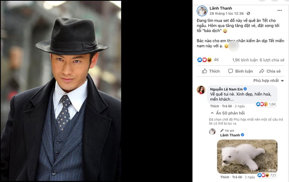 Lãnh Thanh vừa 'mượn gió bẻ măng', Nam Em đã lập tức có động thái với bạn trai hậu trục trặc tình cảm 2 Lãnh Thanh vừa 'mượn gió bẻ măng', Nam Em đã lập tức có động thái với bạn trai hậu trục trặc tình cảm 2