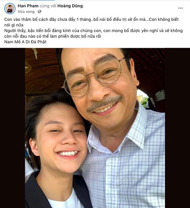 Bảo Thanh, Quốc Trường và nhiều sao Việt tiếc thương khi hay tin NSND Hoàng Dũng qua đời 5 Bảo Thanh, Quốc Trường và nhiều sao Việt tiếc thương khi hay tin NSND Hoàng Dũng qua đời 5