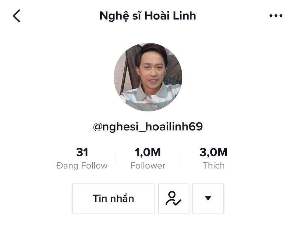 NSƯT Hoài Linh nhận thành tích 'khủng' sau khi gia nhập 'làng' Youtube và Tiktok 3 NSƯT Hoài Linh nhận thành tích 'khủng' sau khi gia nhập 'làng' Youtube và Tiktok 3