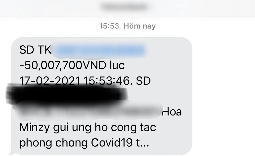 Hòa Minzy trở thành sao Việt đầu tiên quyên góp 50 triệu đồng cho Hải Dương chống dịch 1 Hòa Minzy trở thành sao Việt đầu tiên quyên góp 50 triệu đồng cho Hải Dương chống dịch 1