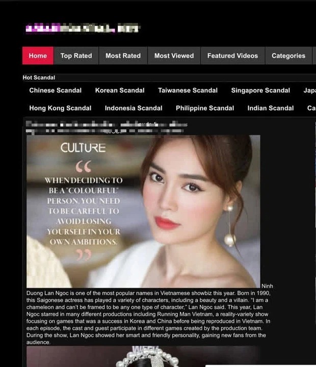 Nổi tiếng là 'Ngọc nữ', Ninh Dương Lan Ngọc nghi bị lộ clip phòng the trên trang web đen 2 Nổi tiếng là 'Ngọc nữ', Ninh Dương Lan Ngọc nghi bị lộ clip phòng the trên trang web đen 2