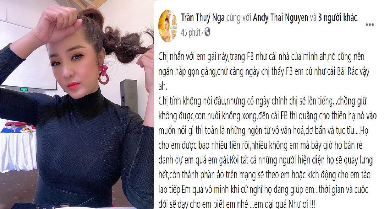 Vợ cũ Hoàng Anh bất ngờ có động thái nghi 'dằn mặt' Thuý Nga vì chê 'nuôi con không xong' 4 Vợ cũ Hoàng Anh bất ngờ có động thái nghi 'dằn mặt' Thuý Nga vì chê 'nuôi con không xong' 4