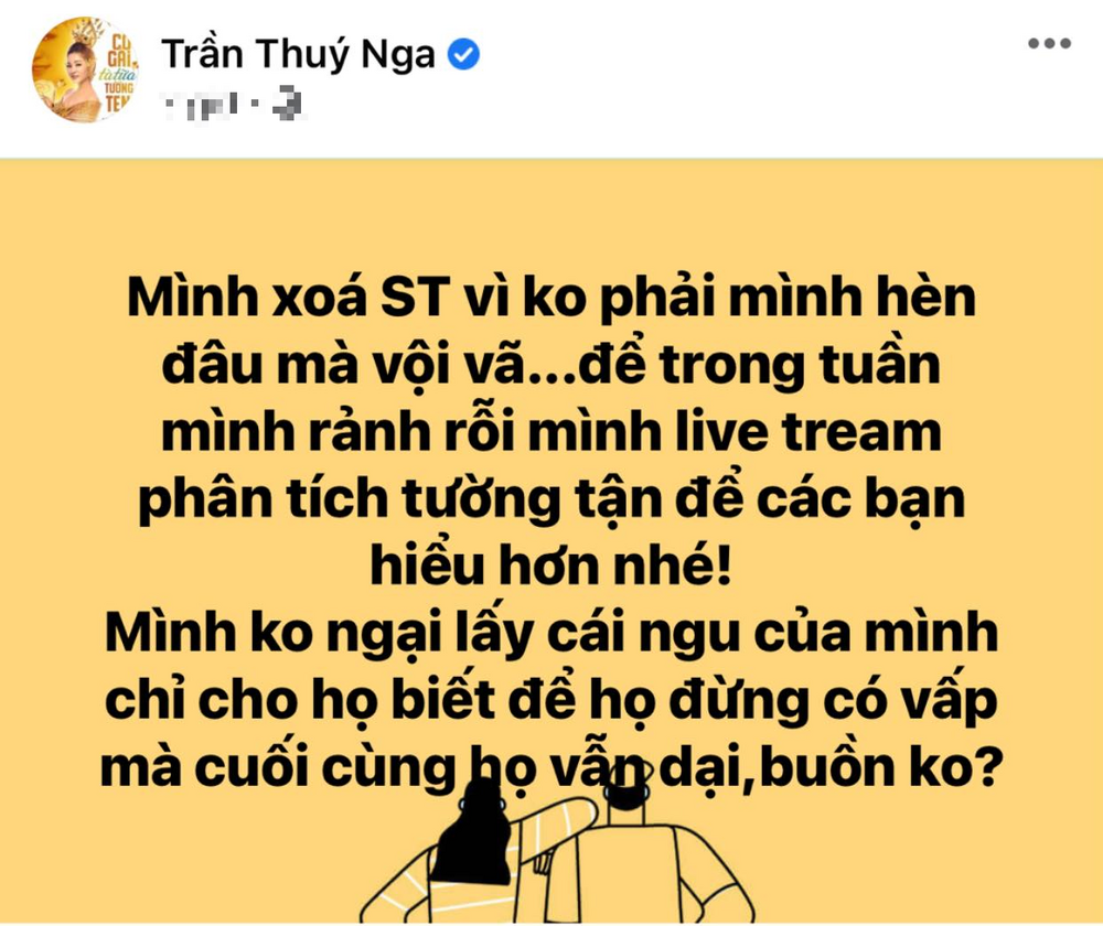 Vợ cũ Hoàng Anh bất ngờ có động thái nghi 'dằn mặt' Thuý Nga vì chê 'nuôi con không xong' 6 Vợ cũ Hoàng Anh bất ngờ có động thái nghi 'dằn mặt' Thuý Nga vì chê 'nuôi con không xong' 6