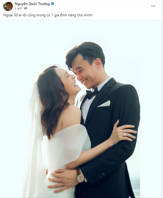 Quốc Trường bất ngờ khoe ảnh cưới, danh tính cô dâu mới ngỡ ngàng 1 Quốc Trường bất ngờ khoe ảnh cưới, danh tính cô dâu mới ngỡ ngàng 1
