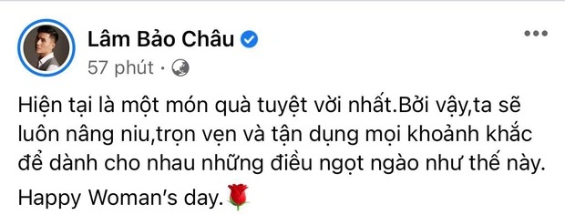 Lâm Bảo Châu tiếp tục rải 'cẩu lương' với Lệ Quyên cận dịp 8/3 2 Lâm Bảo Châu tiếp tục rải 'cẩu lương' với Lệ Quyên cận dịp 8/3 2