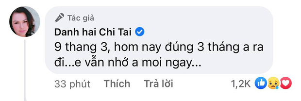 Vợ cố nghệ sĩ Chí Tài nhắn gửi tâm tư đầy xúc động sau 3 tháng chồng qua đời 2 Vợ cố nghệ sĩ Chí Tài nhắn gửi tâm tư đầy xúc động sau 3 tháng chồng qua đời 2