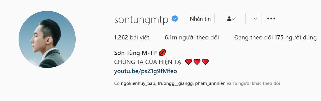 Sơn Tùng vẫn vui vẻ đón nhận tin vui giữa lúc Thiều Bảo Trâm đang được 'đẩy thuyền' với Tuấn Trần 1 Sơn Tùng vẫn vui vẻ đón nhận tin vui giữa lúc Thiều Bảo Trâm đang được 'đẩy thuyền' với Tuấn Trần 1