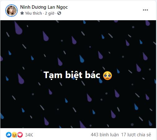 Mẹ ruột ca sĩ Chi Dân qua đời, Ninh Dương Lan Ngọc đã lập tức có động thái 3 Mẹ ruột ca sĩ Chi Dân qua đời, Ninh Dương Lan Ngọc đã lập tức có động thái 3