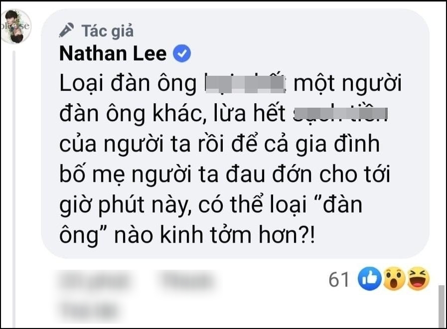 Bênh vực Ngọc Trinh, Cao Thái Sơn bất ngờ bị Nathan Lee 'lật tung' bí mật quá khứ 5 Bênh vực Ngọc Trinh, Cao Thái Sơn bất ngờ bị Nathan Lee 'lật tung' bí mật quá khứ 5