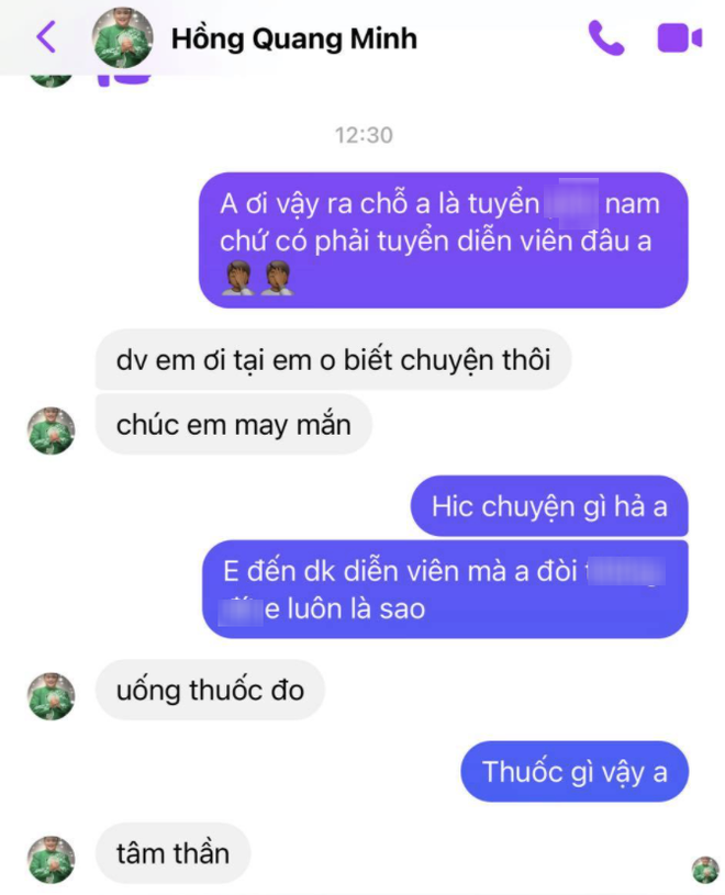 Thái độ đầy trêu ngươi của Minh Béo khi bị nam diễn viên trẻ vạch trần con người thật 3 Thái độ đầy trêu ngươi của Minh Béo khi bị nam diễn viên trẻ vạch trần con người thật 3