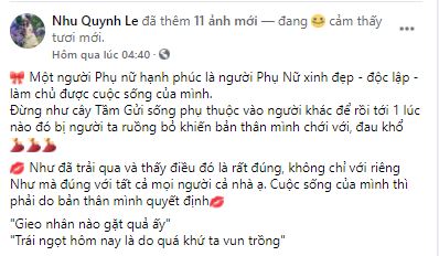 Vợ cũ Hoàng Anh ẩn ý sâu cay sau biến cố hôn nhân đầy cay đắng 1 Vợ cũ Hoàng Anh ẩn ý sâu cay sau biến cố hôn nhân đầy cay đắng 1