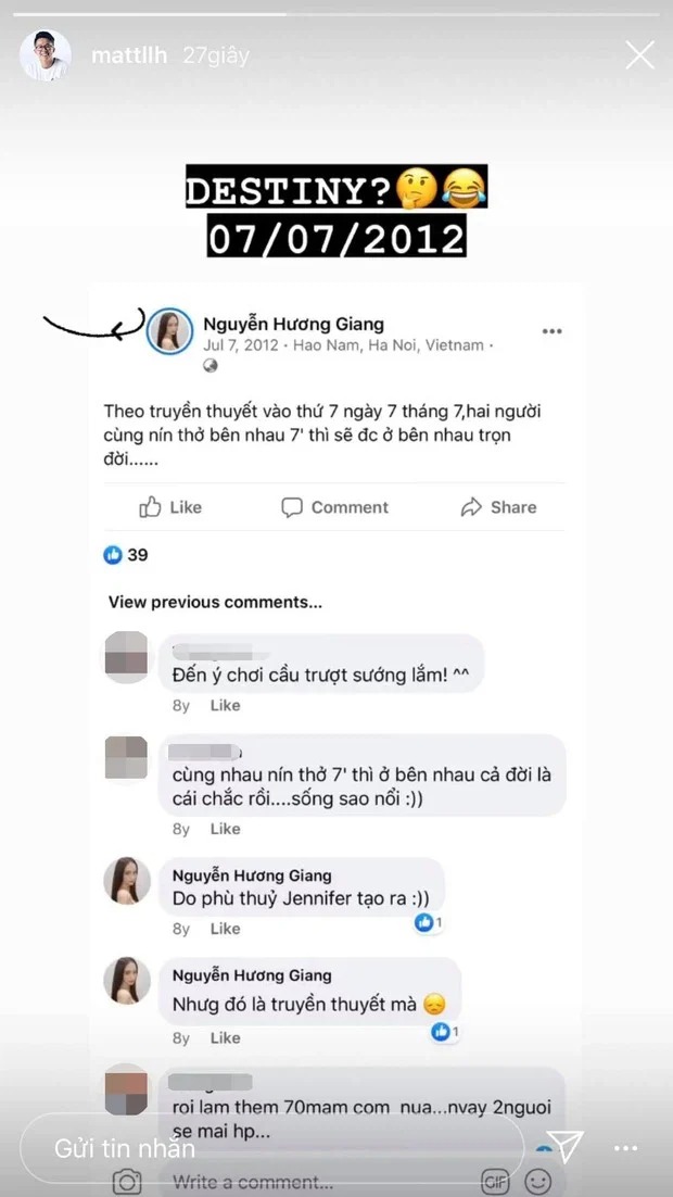 Matt Liu vẫn dành cho Hương Giang vị trí đặc biệt dù lộ 'dấu vết' đường ai nấy đi 4 Matt Liu vẫn dành cho Hương Giang vị trí đặc biệt dù lộ 'dấu vết' đường ai nấy đi 4