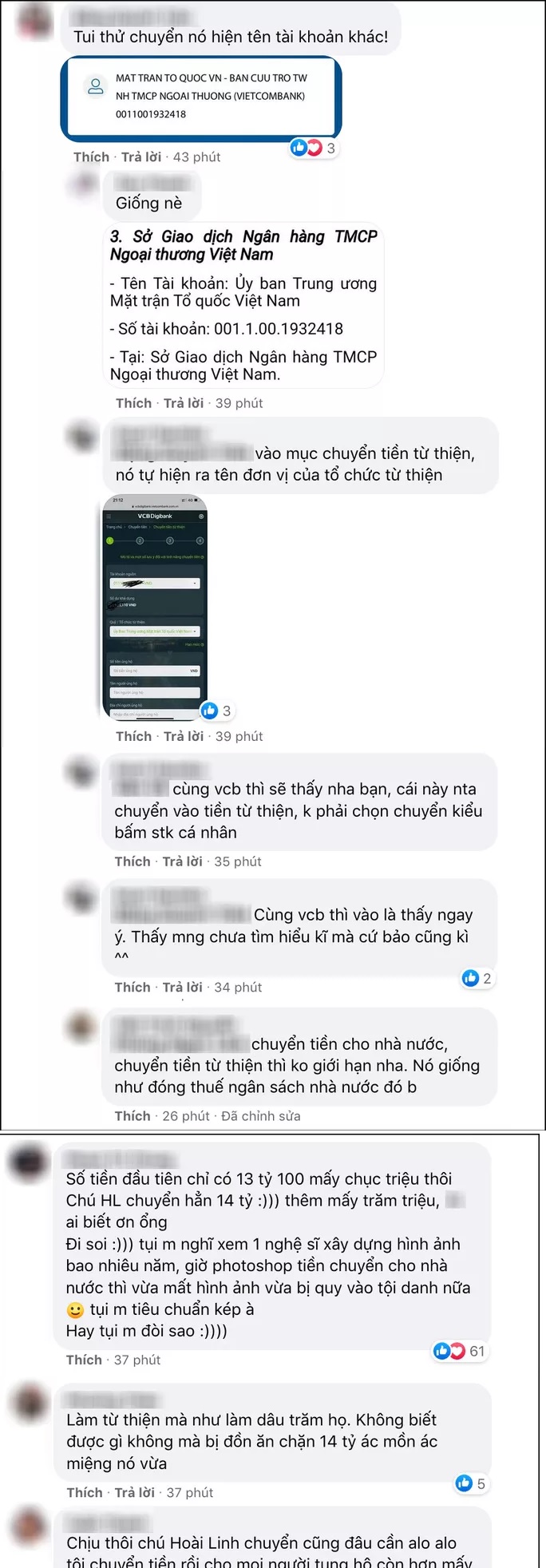 Lộ hình ảnh chứng minh Hoài Linh đã chuyển 14 tỷ đồng nhưng lại bị soi điều bất thường 3 Lộ hình ảnh chứng minh Hoài Linh đã chuyển 14 tỷ đồng nhưng lại bị soi điều bất thường 3