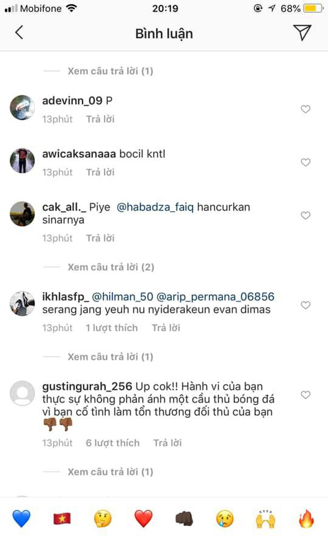 Truyền thông Indonesia 'ngán ngẩm' khi fan nhà tấn công Instagram của Văn Hậu 1