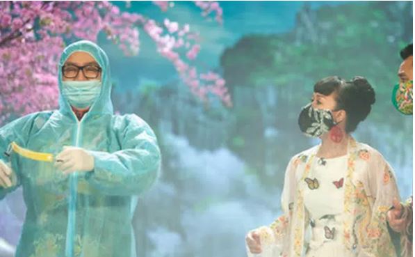 Dàn 'Táo Quân' 2021 đồng loạt kêu gọi khán giả thực hiện thông điệp phòng dịch Covid-19 3 Dàn 'Táo Quân' 2021 đồng loạt kêu gọi khán giả thực hiện thông điệp phòng dịch Covid-19 3