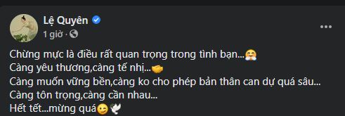 Lệ Quyên đăng đàn đầy triết lý sau khi dính ồn ào mang bầu với tình trẻ 1 Lệ Quyên đăng đàn đầy triết lý sau khi dính ồn ào mang bầu với tình trẻ 1