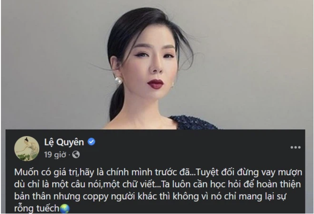 Đăng tải dòng trạng thái ẩn ý thâm sâu trên MXH, Lệ Quyên bị nghi đang 'xéo xắt' Hà Hồ 1 Đăng tải dòng trạng thái ẩn ý thâm sâu trên MXH, Lệ Quyên bị nghi đang 'xéo xắt' Hà Hồ 1