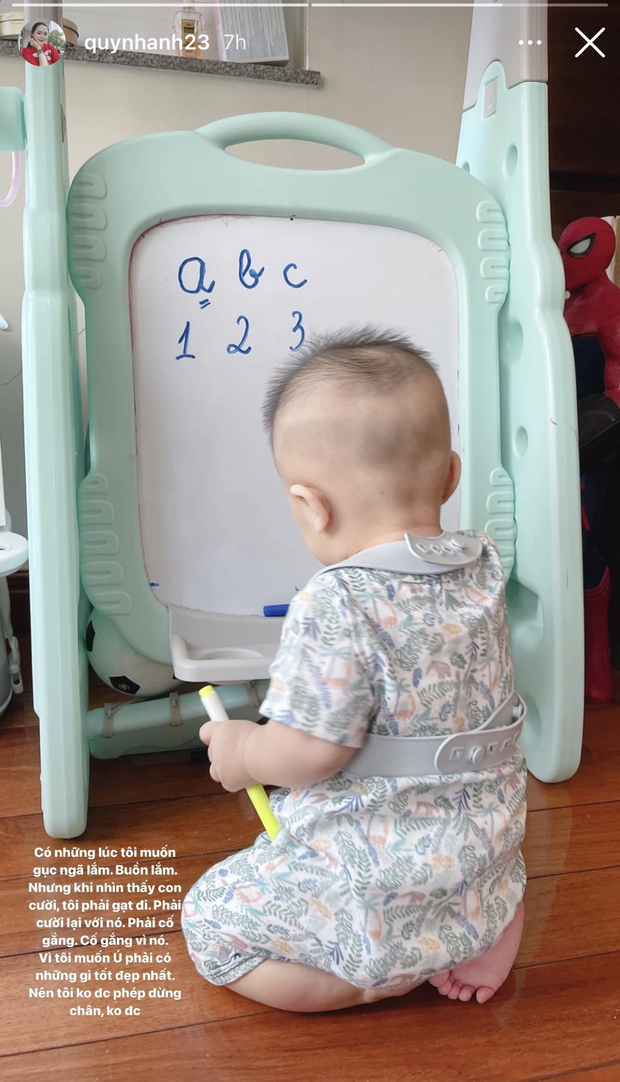 Bà xã Duy Mạnh bất ngờ than muốn gục ngã, tất cả cố gắng chỉ vì con 1 Bà xã Duy Mạnh bất ngờ than muốn gục ngã, tất cả cố gắng chỉ vì con 1