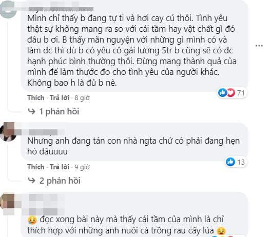 Hẹn hò với bạn gái thu nhập 40 triệu, chàng trai lương gần 100 triệu cũng phải 'cao chạy' vì 'không có cửa' 3 Hẹn hò với bạn gái thu nhập 40 triệu, chàng trai lương gần 100 triệu cũng phải 'cao chạy' vì 'không có cửa' 3