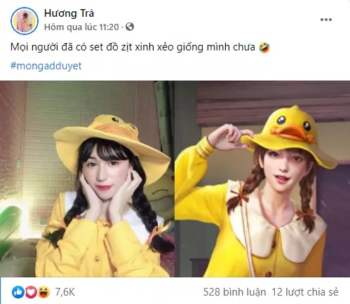 Màn hóa thân của nữ hotgirl streamer Hương Trà khiến dân tình mê mẩn vì 'giống như tạc tượng' 1 Màn hóa thân của nữ hotgirl streamer Hương Trà khiến dân tình mê mẩn vì 'giống như tạc tượng' 1