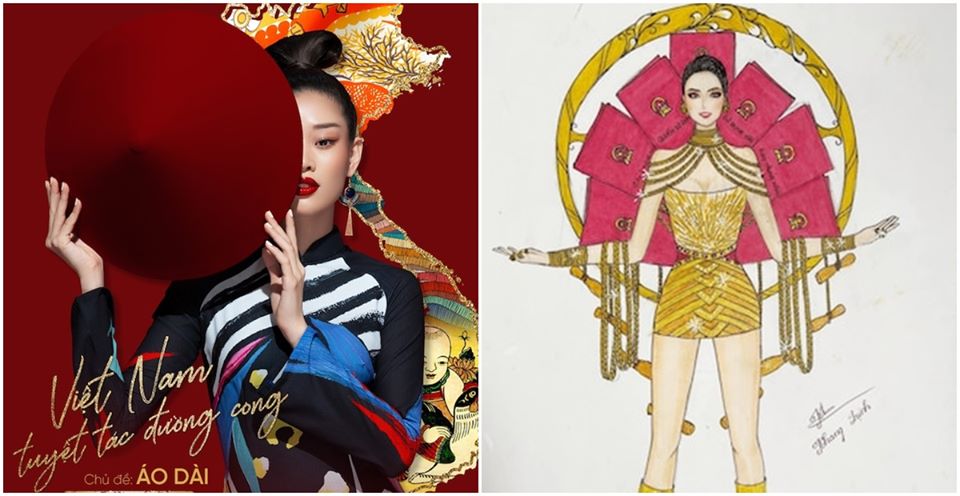 Trang phục dân tộc '7 sổ đỏ' để Khánh Vân thi Miss Universe 2020 gây sốc 2