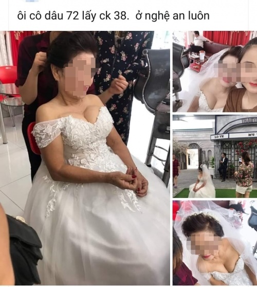 Sự thực cô dâu 72 tuổi chụp ảnh cưới với chú rể 38 tuổi gây xôn xao ở Nghệ An 1